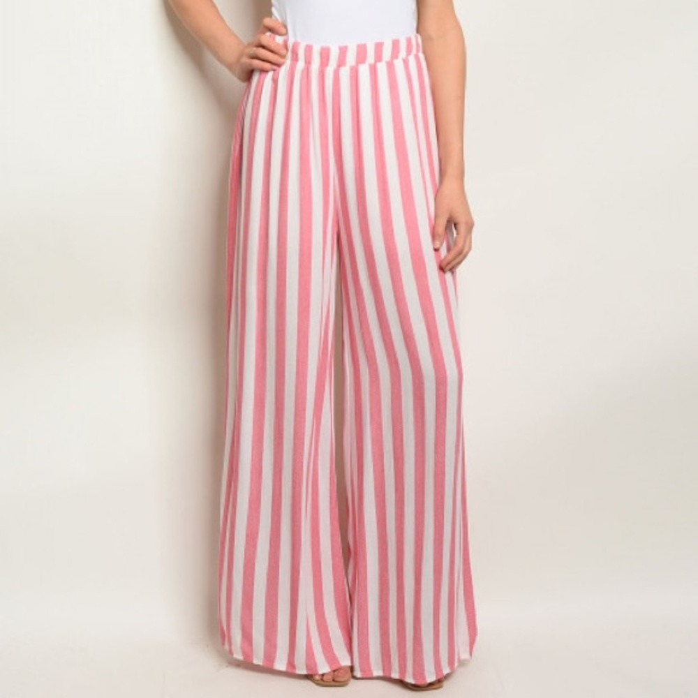 Wide leg trousers